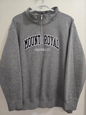 Mens Mount Royal University Half-Zip Sweatshirt